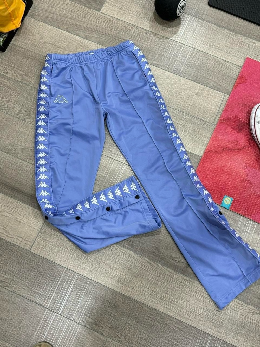 Kappa Periwinkle Blue Logo Tape Track Pants